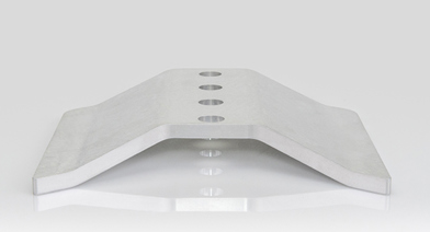 clear chromate cnc production part