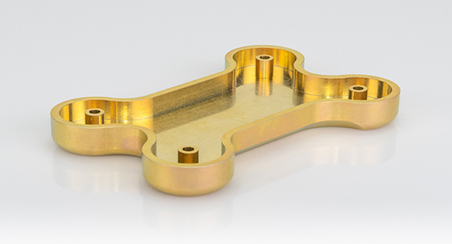 yellow or gold cnc production chromate part