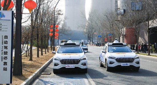 2022年冬奥会使用了自动驾驶出租车