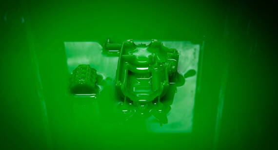 micro resolution part build with stereolithography