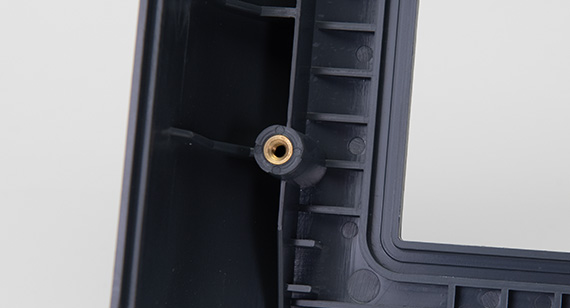 Threaded holes.