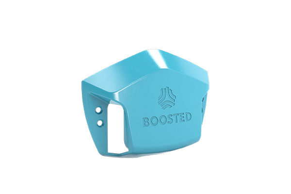 blue nylon injection molded part