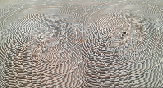 marmo magnetico su tavola di sabbia