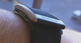 Whoop Inc black injection moulded wearable device
