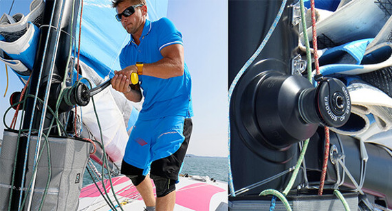 Injection-molded sailing winch