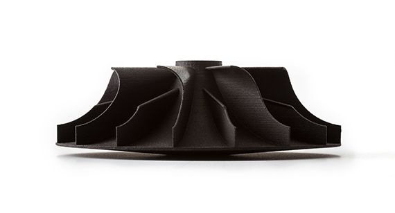 黑色3D打印叶轮