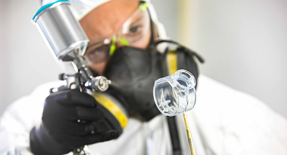 二级操作技术员涂装3D打印零件