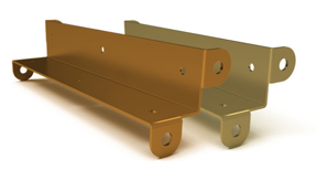 带弯管的铜和黄铜钣金件