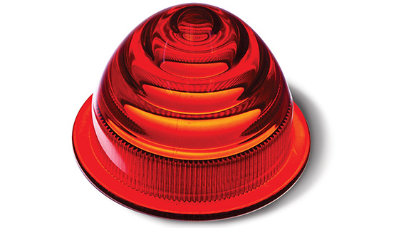 SLA尾灯与红色油漆完成