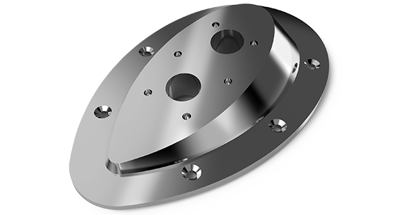 cnc aluminum production part manufactured by protolabs