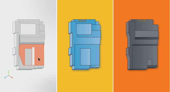 消费电子产品原型插图