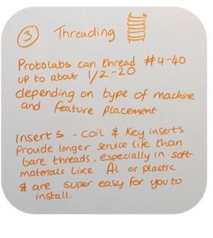 Threading in CNC machined parts