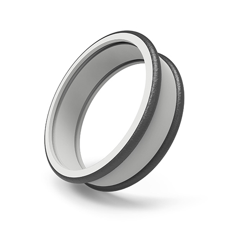 white and black part built with polyjet