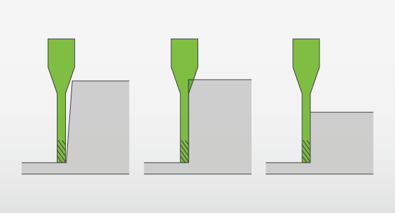 Adding draft angles to injection moulding design