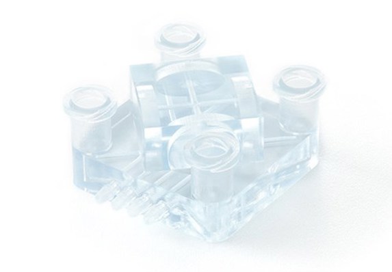 clear 3d printed part