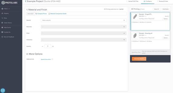 2.0 Part Configuration