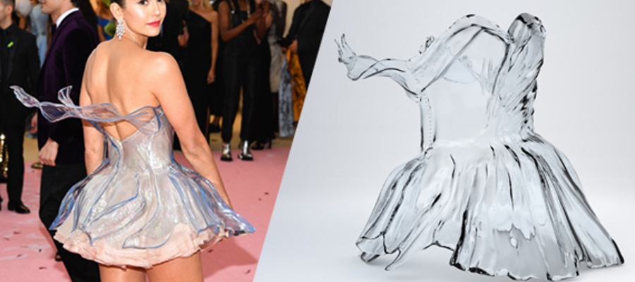 Robe imprimée en 3D - Nina Dobrev MET GALA