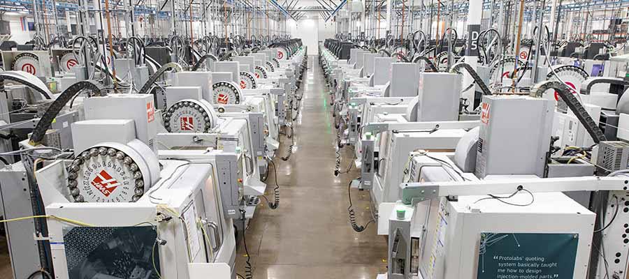 CNC machine factory floor