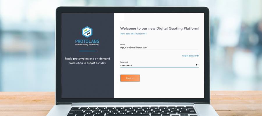欢迎来到Protolabs& # x27;新的电子商务系统