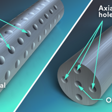 CNC radial holes