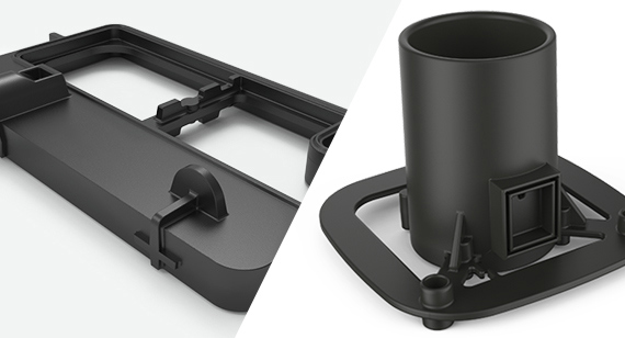 Injection molded part