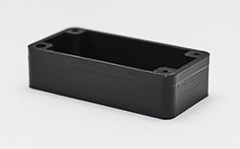 Black 3d printed part