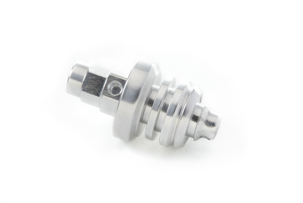 turned aluminum part
