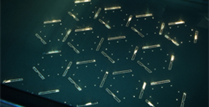 DMLS powder is sintered with a high-powered laser into fully dense parts