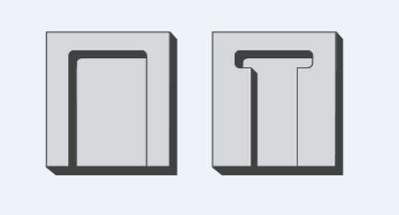 Radii and reliefs for corners