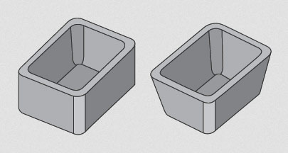 起草和未起草的立方体