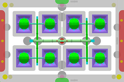 stampo con molte cavità