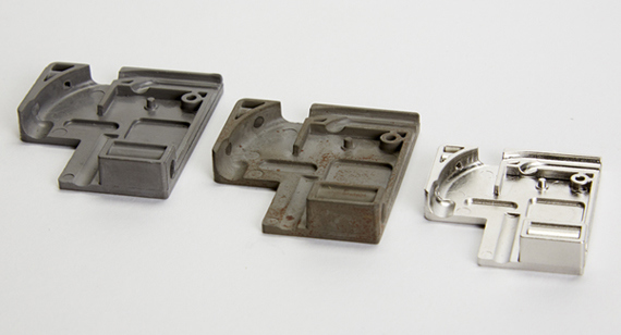 Metal injection-moulded parts during post-processing