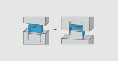 Choosing Core and Cavity Placement for Molded Parts