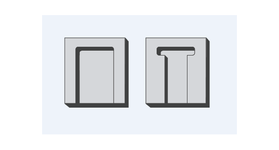 角的半径和浮雕