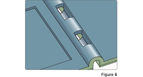 Creating through-holes with sliding shutoffs