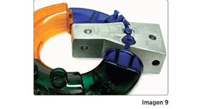 Injection molding pickout to create internal undercut