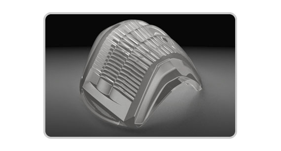 A polycarbonate optical part