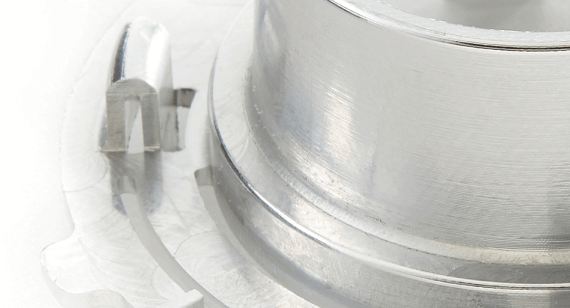 aluminum milled part with sharp edges