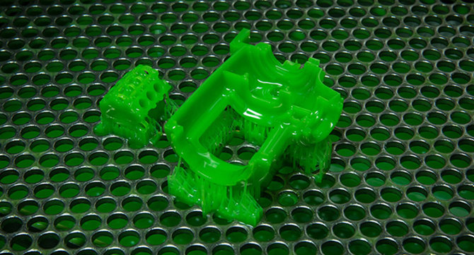 Green 3D printed part