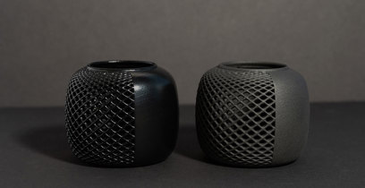 Black vapor smoothed parts