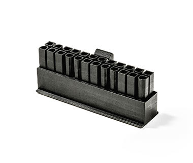 Black 3D printed part