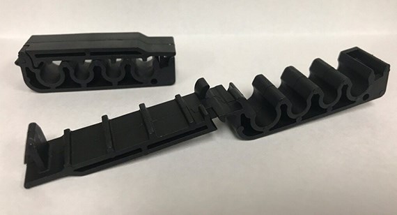 Clip per il tubo del carburante stampate a iniezione di Ford, realizzate con plastiche riciclate per la stampa 3D