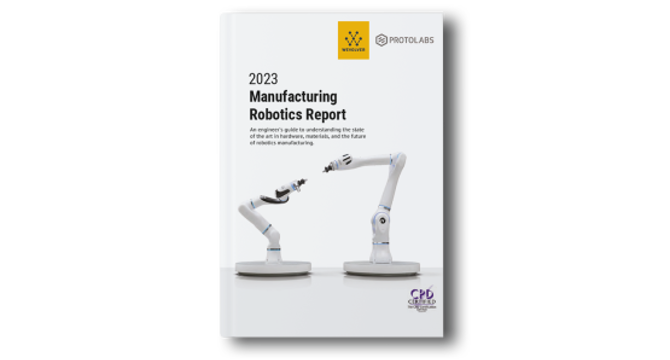 mockup del rapporto sullo stato di produzione della robotica