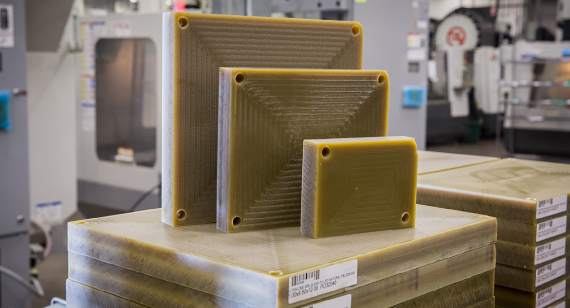 用于数控零件的Ultem块