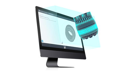 Computer with digital part