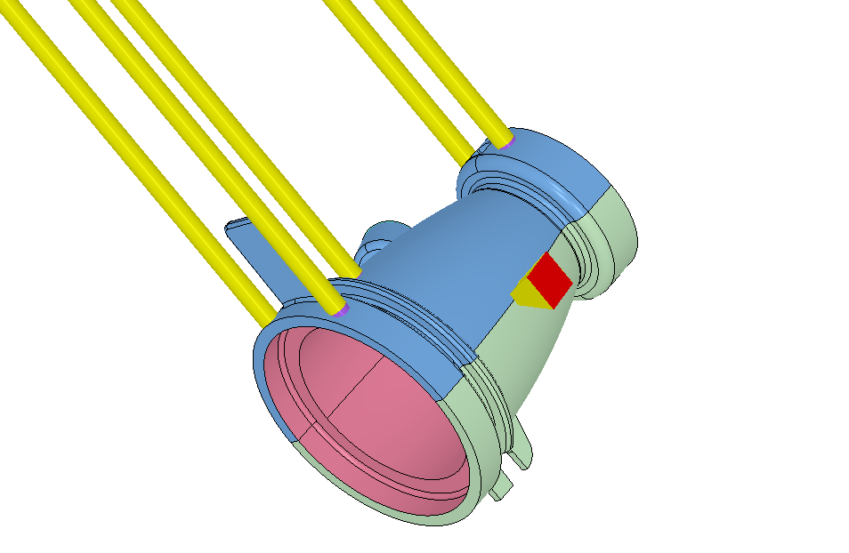 ejector pin and gate location