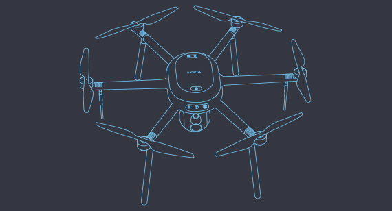 Nokia drone illustration