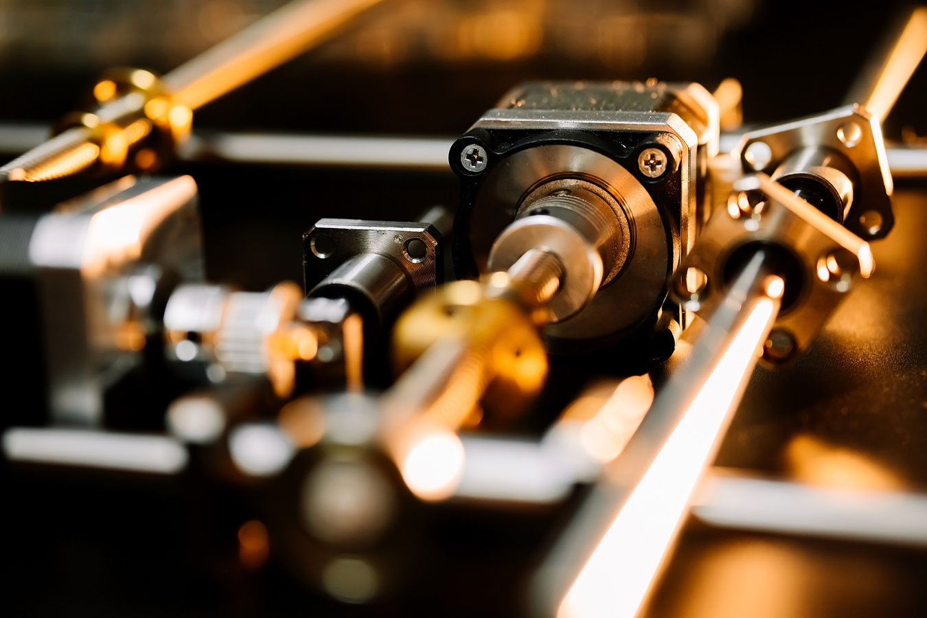motor and guides for the laser machine