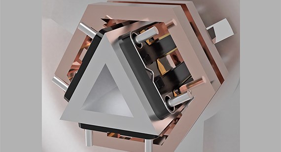 Concetto per il singolo elemento triangolare dell'IAAPS al centro dell'inverter